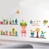 Garden Pot Plants Vinyl Wall Art Decals